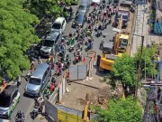 Alasan PDAM Surabaya tentang Naiknya Aspal di Pasar Kembang: Tekanan Berlebih Akibatkan Tanah Bergerak