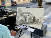 Komunitas Arsisketur Berkunjung ke Surabaya, Lukiskan Suasana Heritage Surabaya