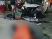 Pengemudi Lansia Meninggal Dalam Kecelakaan Dua Mobil di Pacar Keling Surabaya