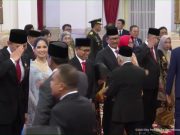 Selamat !! AHY Saling Hormat dengan Prabowo Setelah Dilantik Jadi Menteri ATR