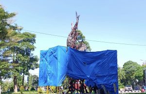 Monumen Knalpot Brong di Surabaya Akan Rampung, Tinggal Finishing