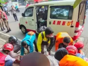 Satu Orang Meninggal Dunia Akibat Tabrakan Beruntun di Jalan Basuki Rahmat Surabaya
