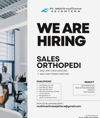 Surabaya Lowongan Kerja – Sales Orthopedi